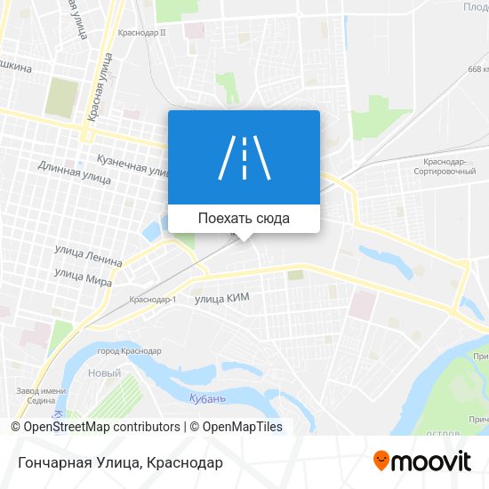 Карта Гончарная Улица