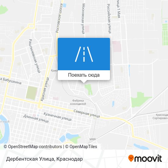 Карта Дербентская Улица