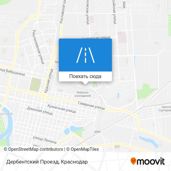 Карта Дербентский Проезд