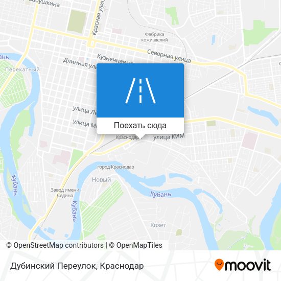Карта Дубинский Переулок
