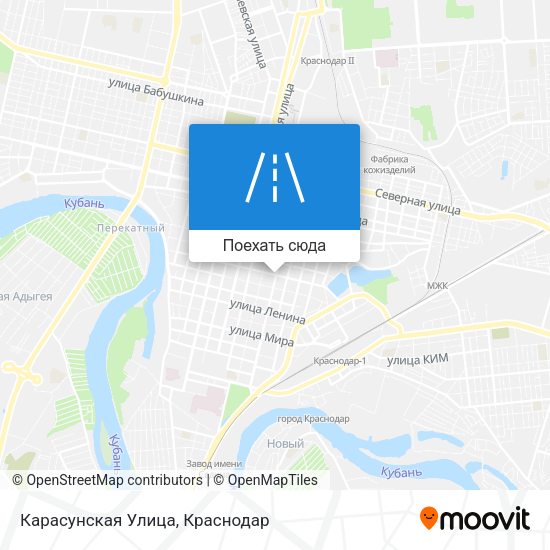 Карта Карасунская Улица