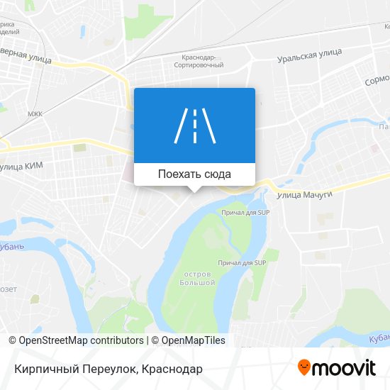 Карта Кирпичный Переулок