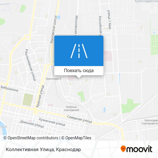 Карта Коллективная Улица