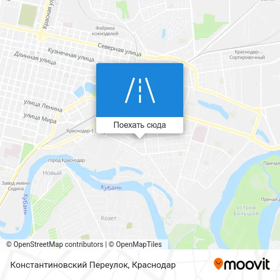 Карта Константиновский Переулок