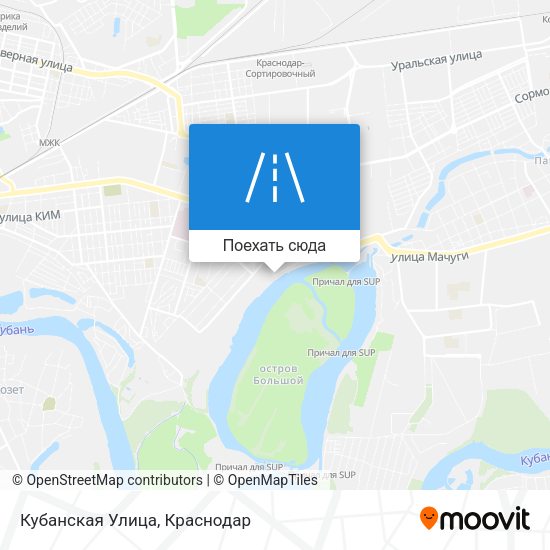 Карта Кубанская Улица