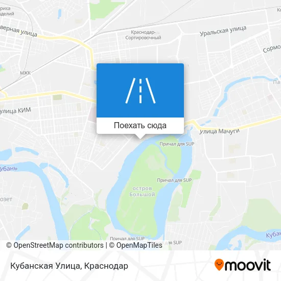 Карта Кубанская Улица