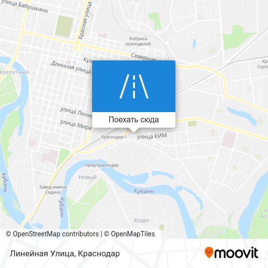 Карта Линейная Улица