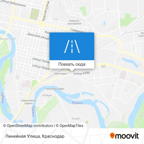Карта Линейная Улица