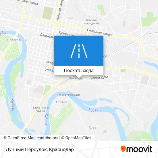 Карта Лунный Переулок