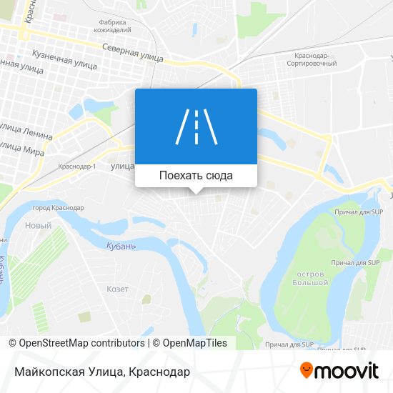 Карта Майкопская Улица