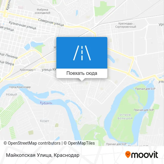 Карта Майкопская Улица