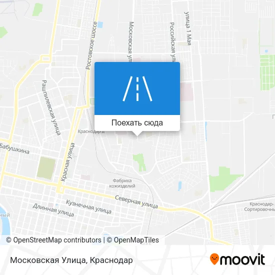Карта Московская Улица
