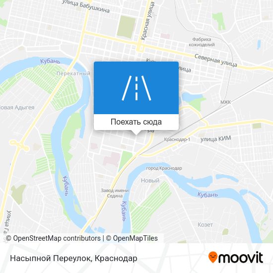 Карта Насыпной Переулок