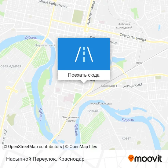Карта Насыпной Переулок