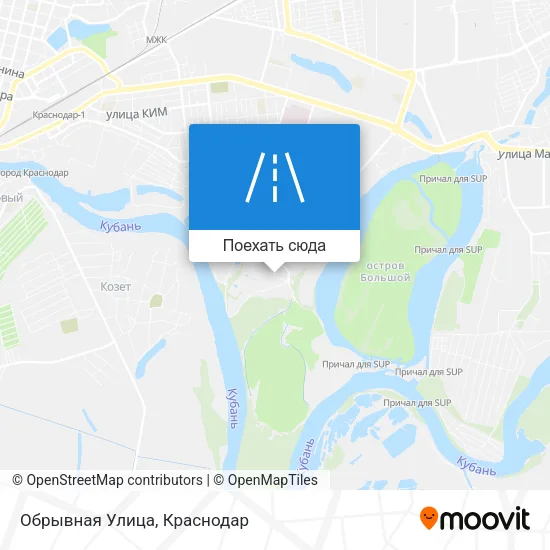 Карта Обрывная Улица