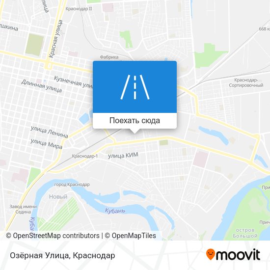 Карта Озёрная Улица