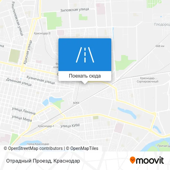 Карта Отрадный Проезд