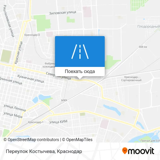 Карта Переулок Костычева