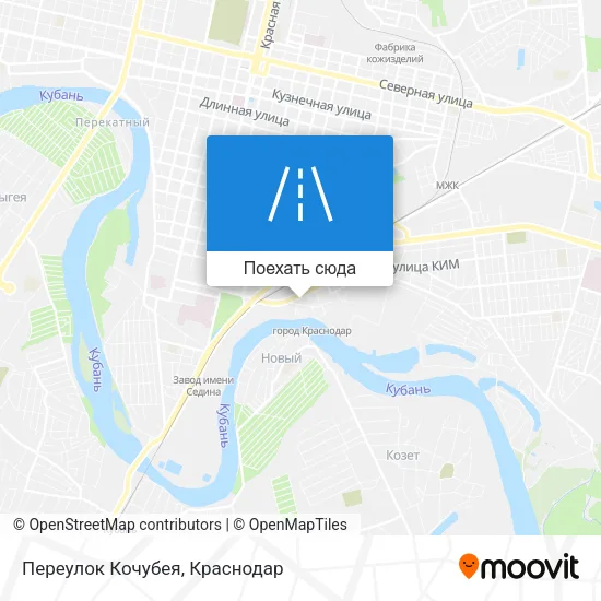 Карта Переулок Кочубея