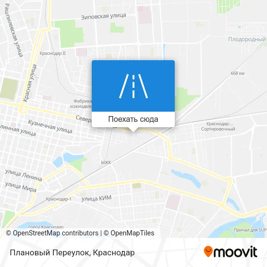 Карта Плановый Переулок