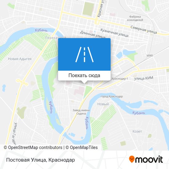 Карта Постовая Улица