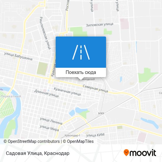 Карта Садовая Улица