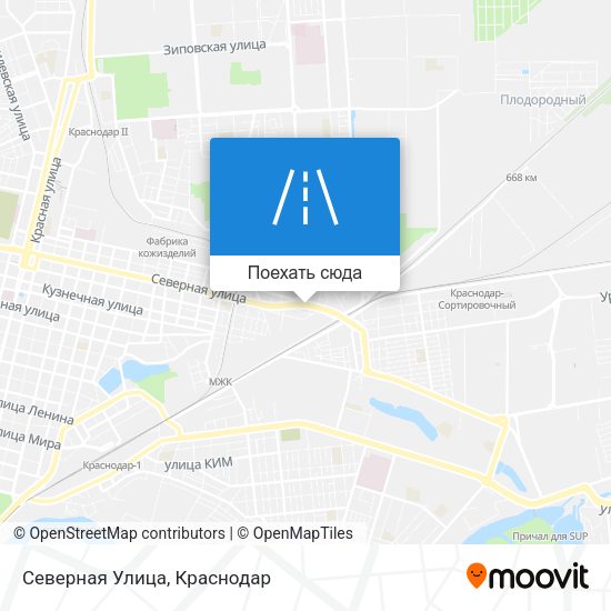 Карта Северная Улица