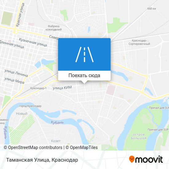 Карта Таманская Улица