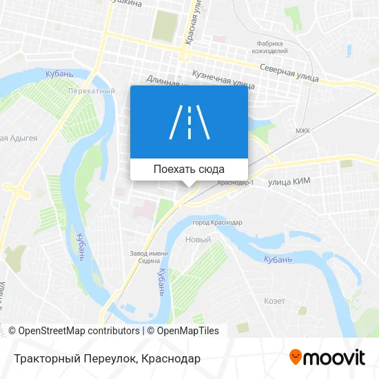 Карта Тракторный Переулок
