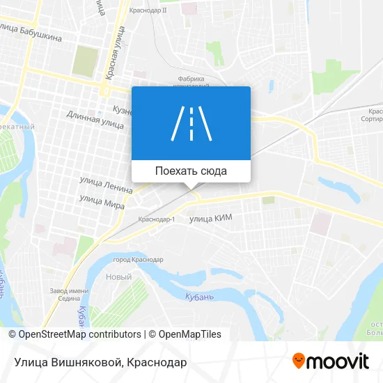 Карта Улица Вишняковой