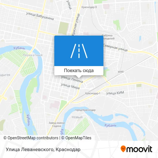 Карта Улица Леваневского