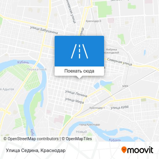 Карта Улица Седина