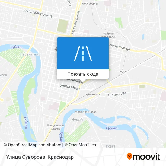 Карта Улица Суворова