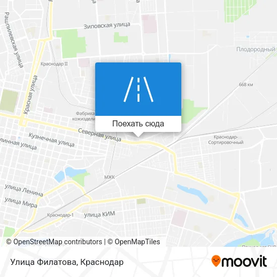 Карта Улица Филатова