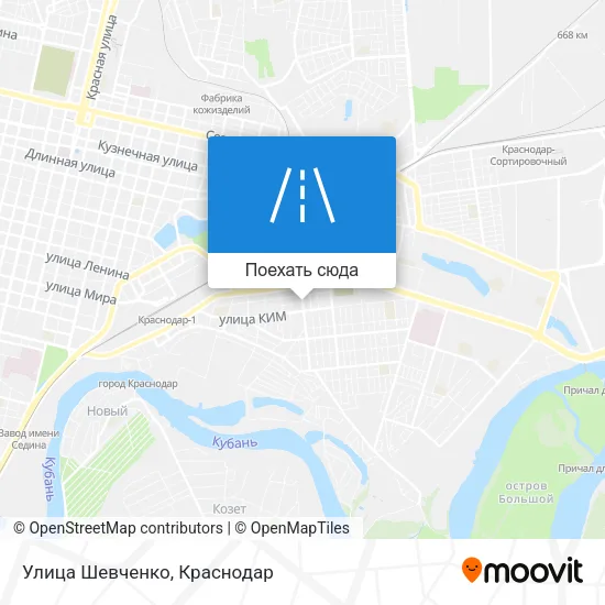 Карта Улица Шевченко