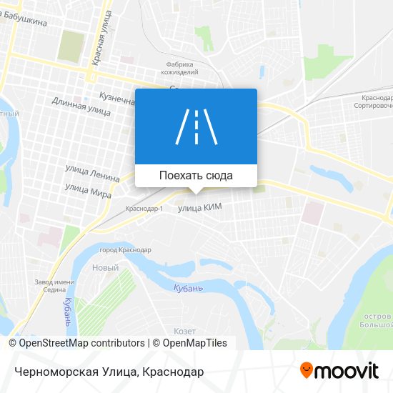 Карта Черноморская Улица