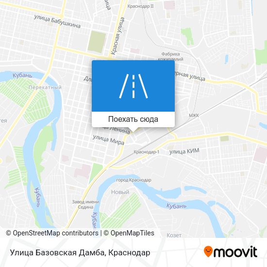 Карта Улица Базовская Дамба