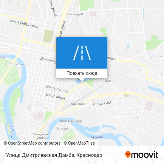 Карта Улица Дмитриевская Дамба