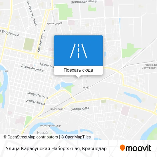 Карта Улица Карасунская Набережная