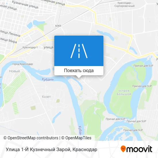 Карта Улица 1-Й Кузнечный Зарой