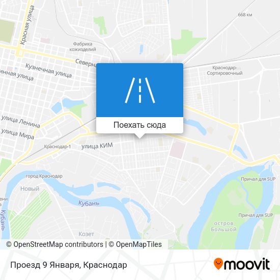 Карта Проезд 9 Января
