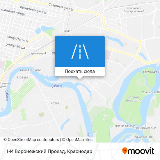 Карта 1-Й Воронежский Проезд