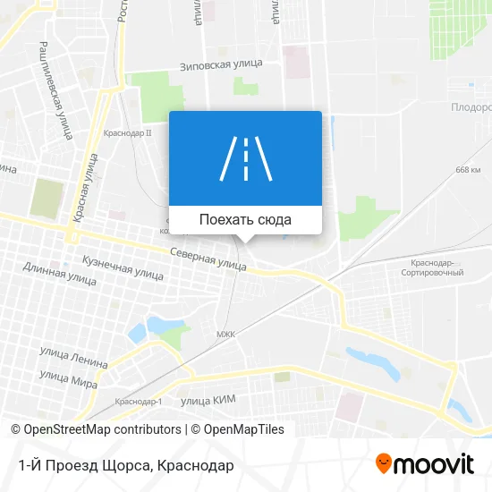 Карта 1-Й Проезд Щорса