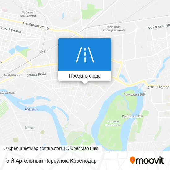 Карта 5-Й Артельный Переулок