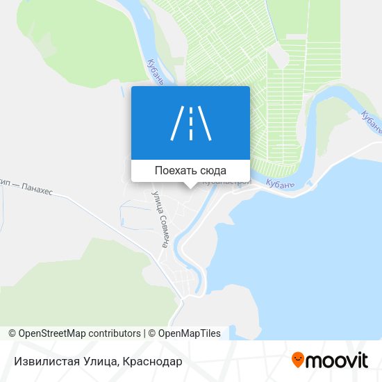 Карта Извилистая Улица
