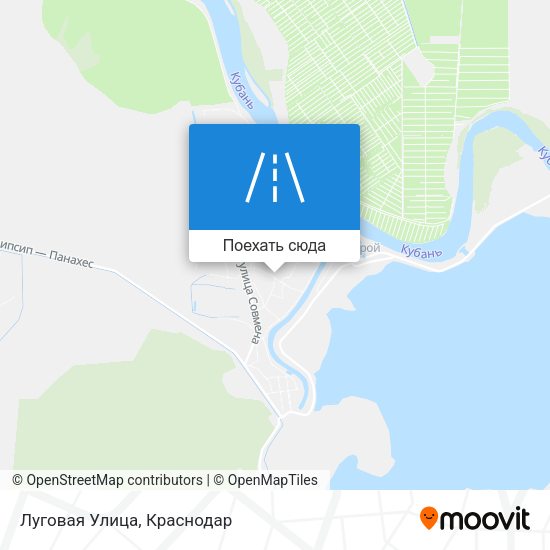 Карта Луговая Улица