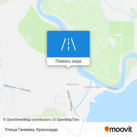 Карта Улица Ганиева