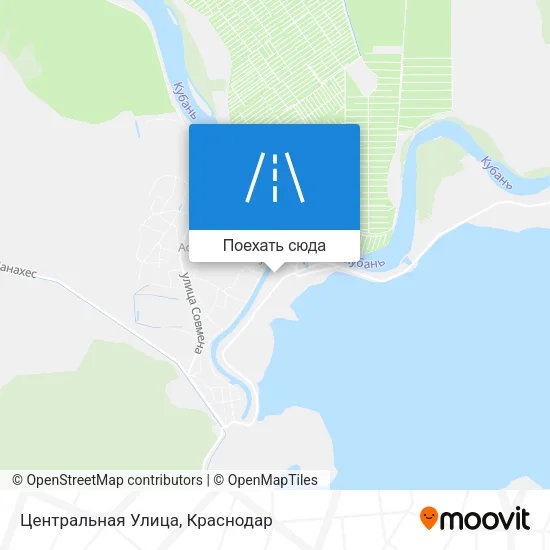 Карта Центральная Улица