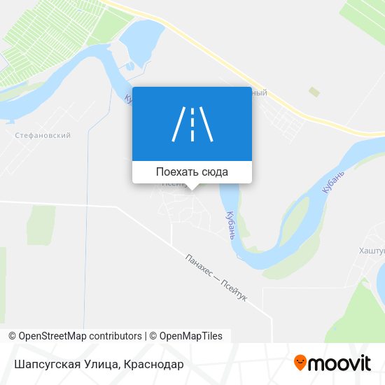 Карта Шапсугская Улица