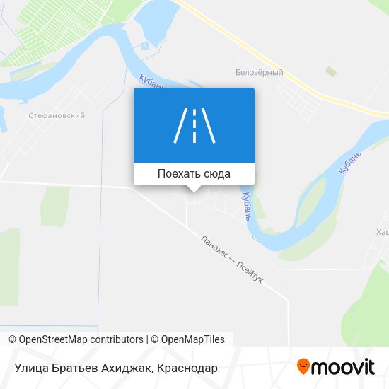 Карта Улица Братьев Ахиджак